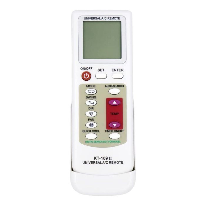 Universal Air Conditioner Remote KT-109 II Easy Setup and Connection With Only Brand Code